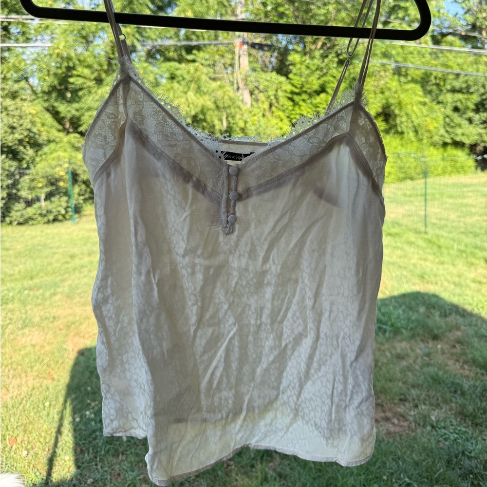 Abercrombie & Fitch Cream Lace Cami Top